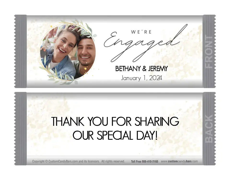 We're Engaged Custom Picture Full Size Engagement